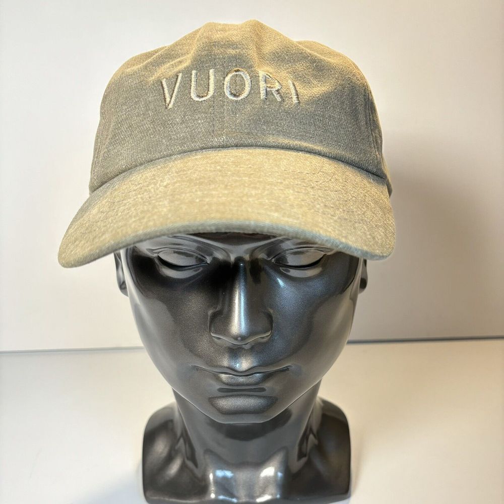 Vuori Ball‎ Cap Unisex BackStrap  Army Green Logo Embroidered Tags Travel Hike